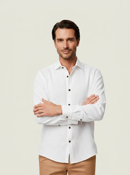Camisa Lino Blanco