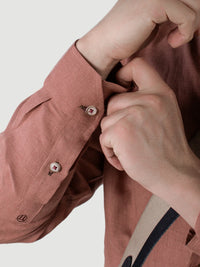 Camisa Lino Terracota