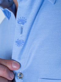 Camisa Oxford Azul