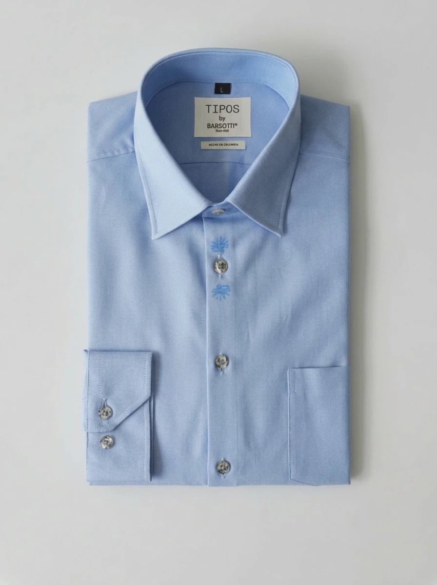 Camisa Oxford Azul