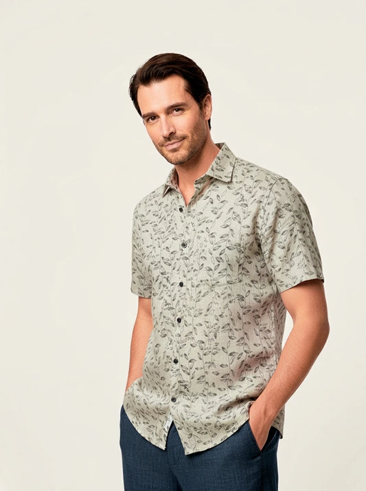 Camisa Cubana Gris