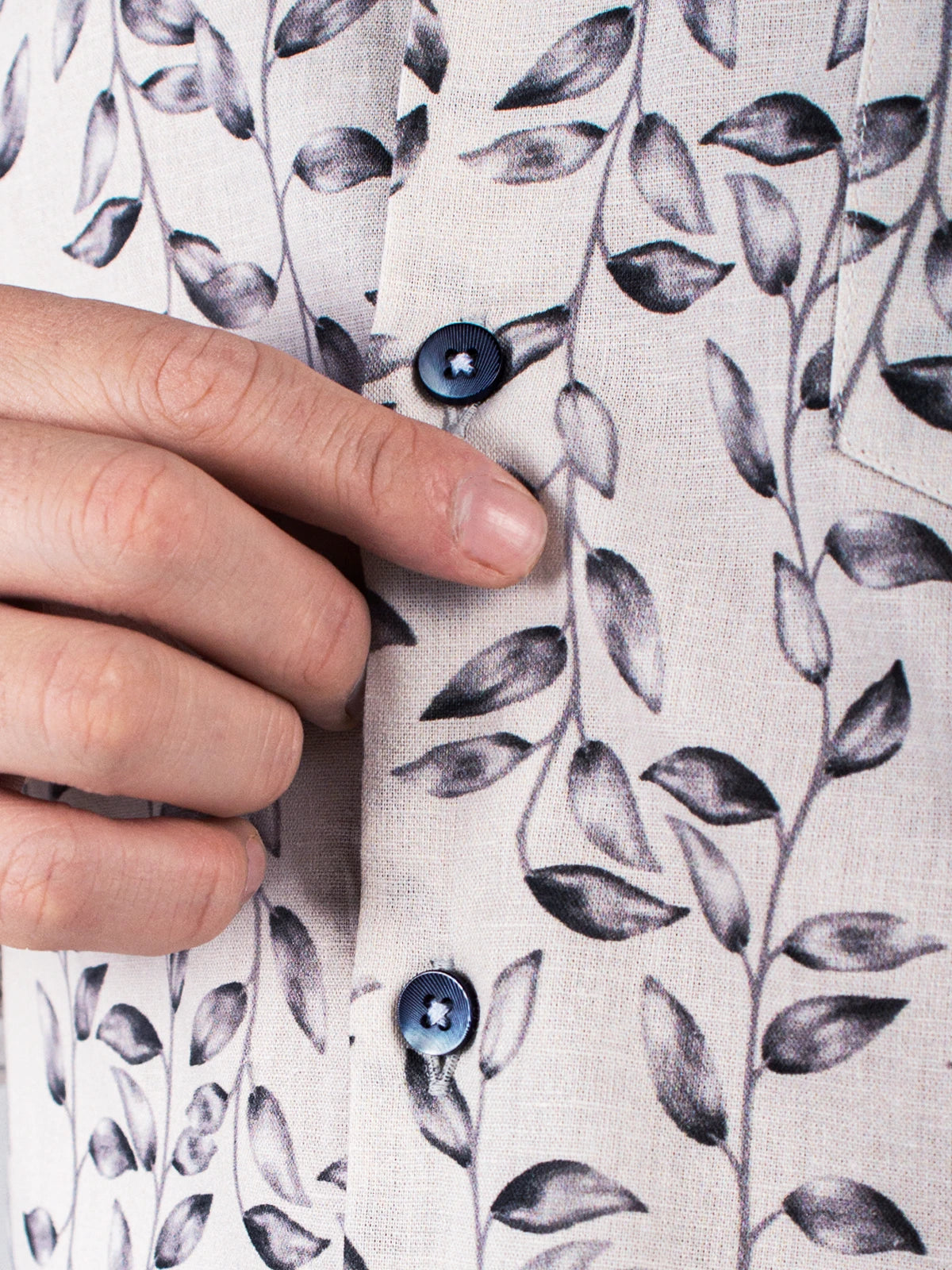 Camisa Cubana Gris