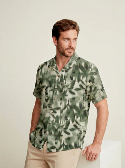 Camisa Cubana Foliage