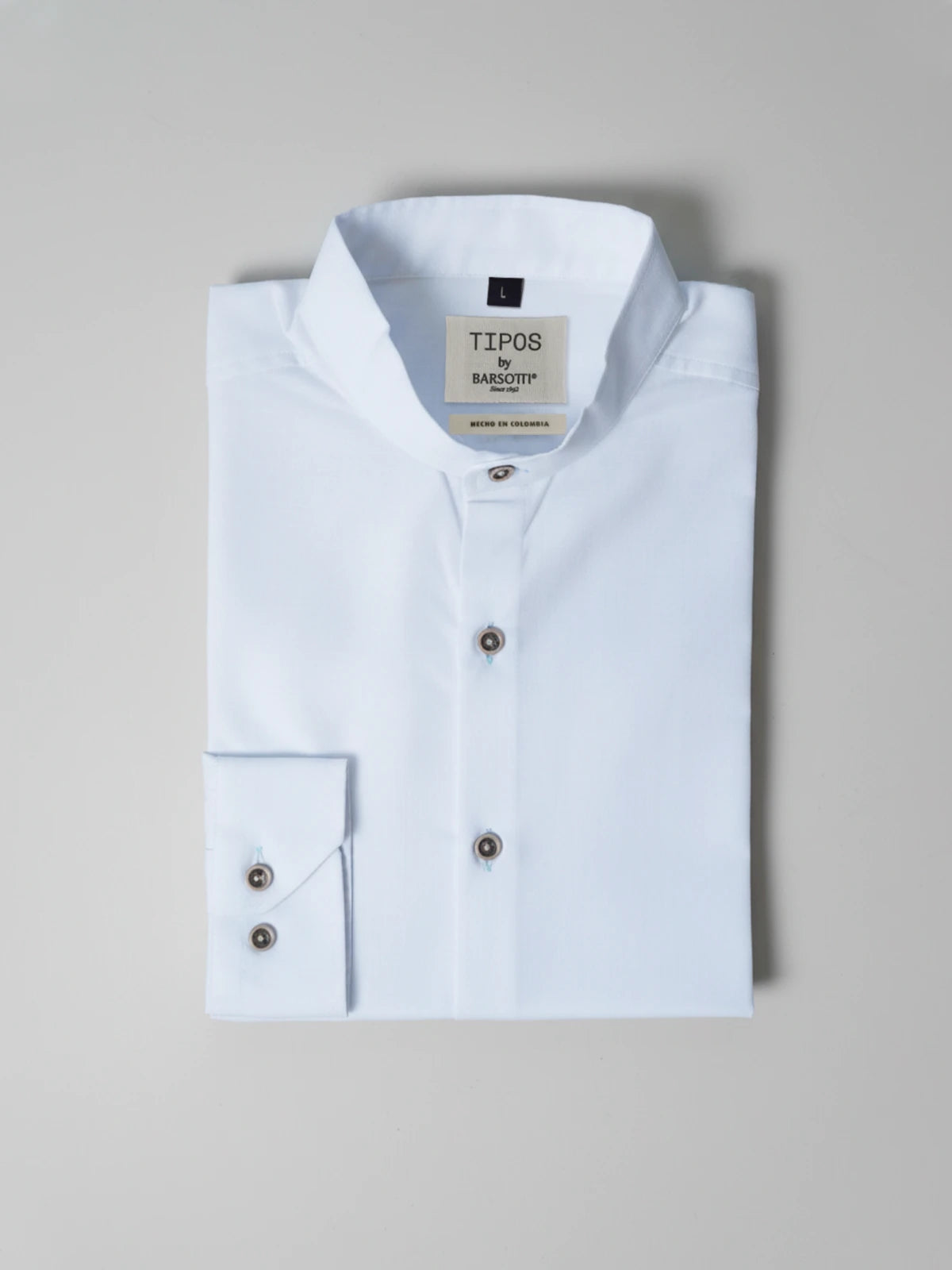 Camisa Blanca Cuello Mao
