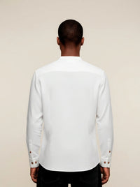 Camisa Blanca Cuello Mao