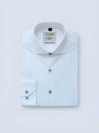 Camisa Blanca Cuello Natural